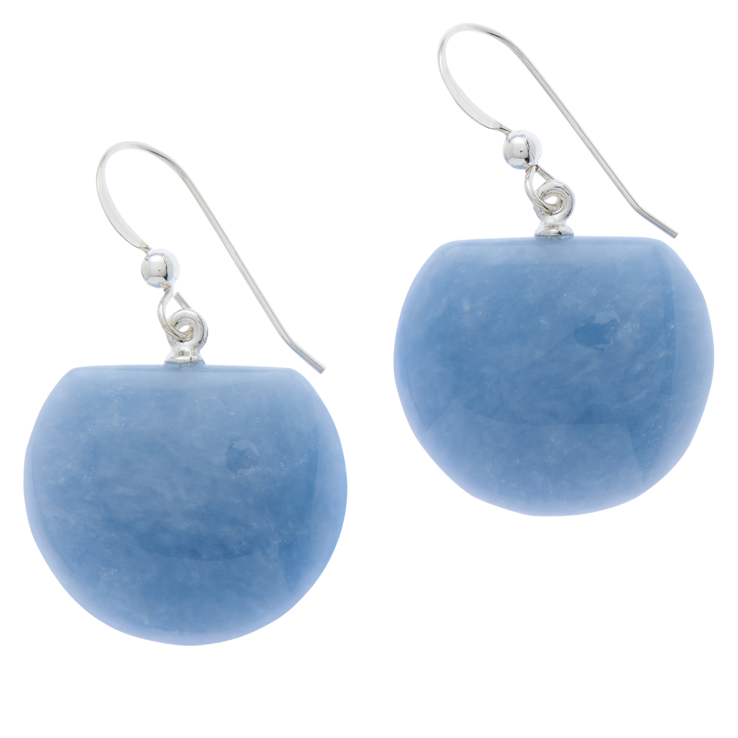 Jay King Sterling Silver Cashmere Blue Anhydrite Drop Earrings