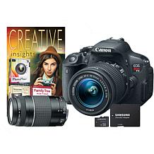 Canon EOS T5i 18MP Camera w/18-55mm & 75-300mm Lenses