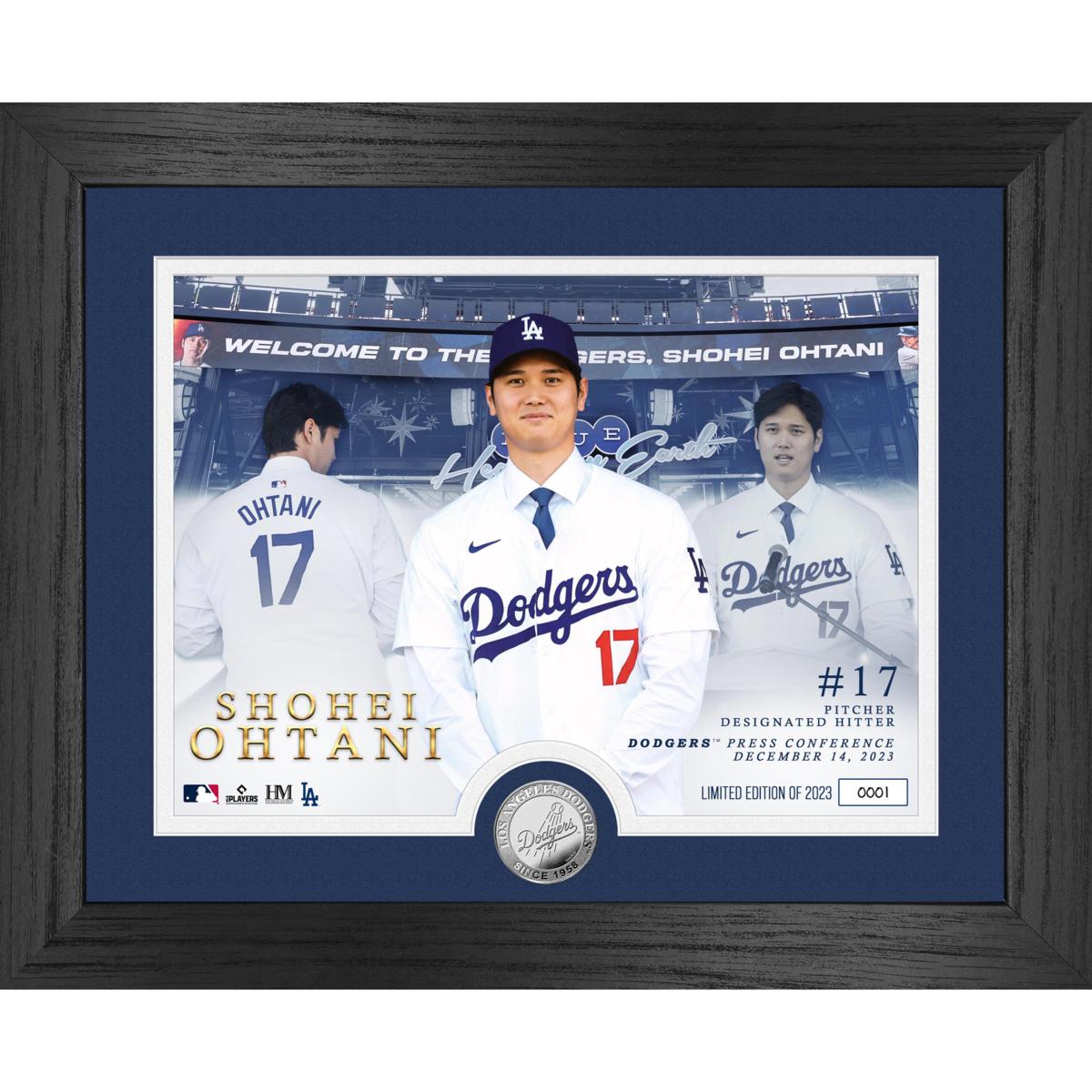 Officially Licensed MLB Shohei Ohtani Press Silver Coin Dodgers