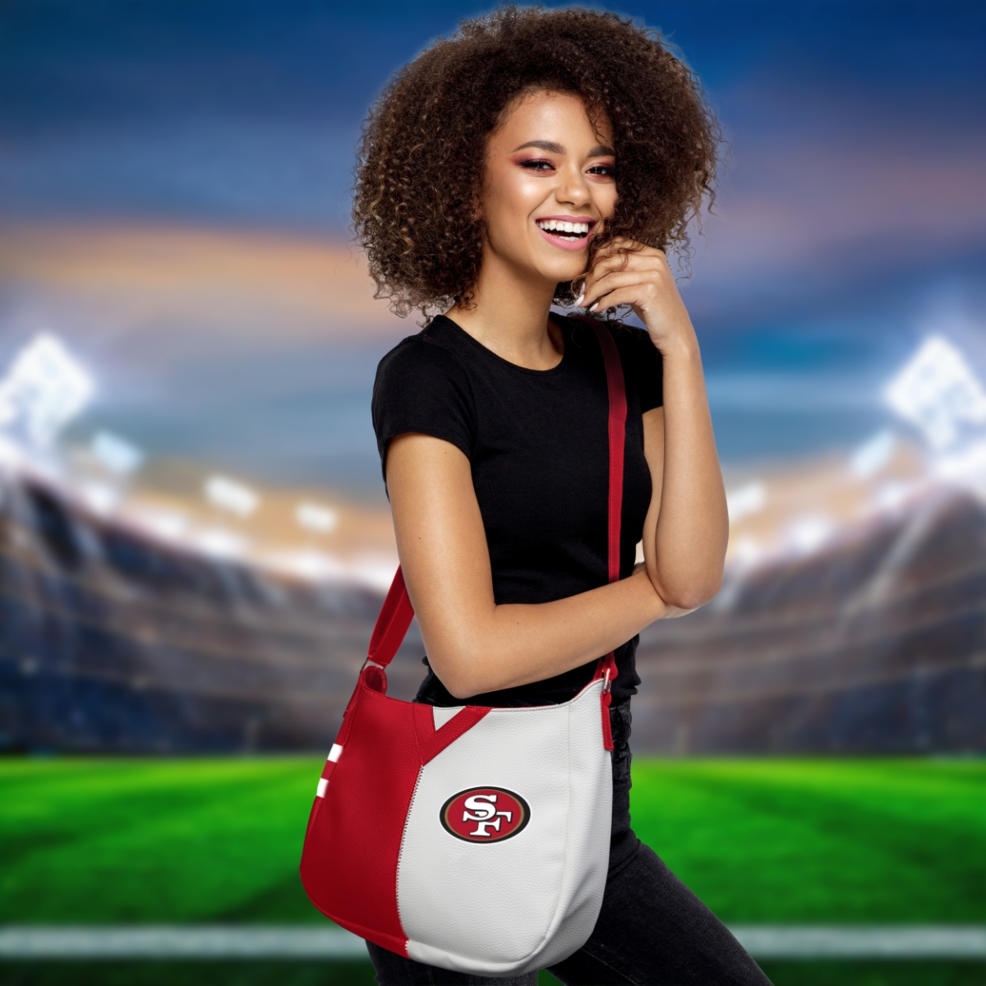 Football team branded handbag