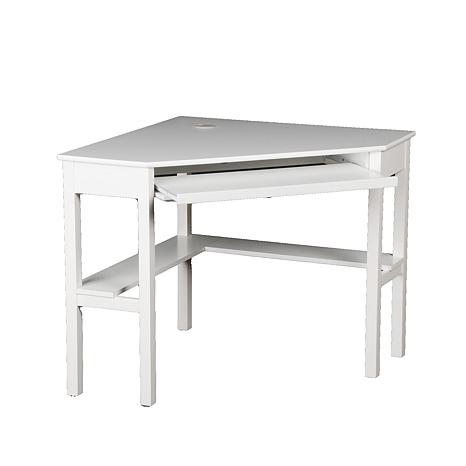 Southern Enterprises Corner Computer Desk - White