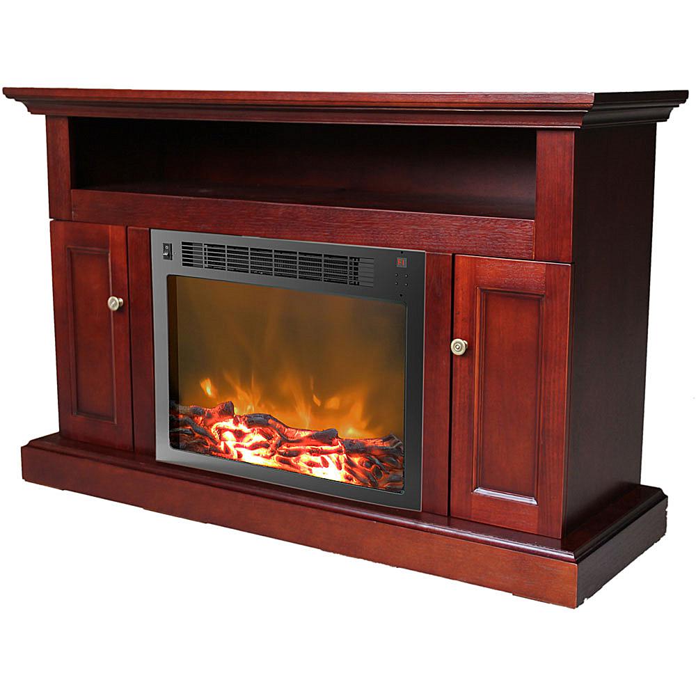 Cambridge Sorrento Fireplace Mantel with Electronic Fireplace Insert - Mahogany Cambridge Sorrento Fireplace Mantel with Electronic Fireplace Insert - Mahogany