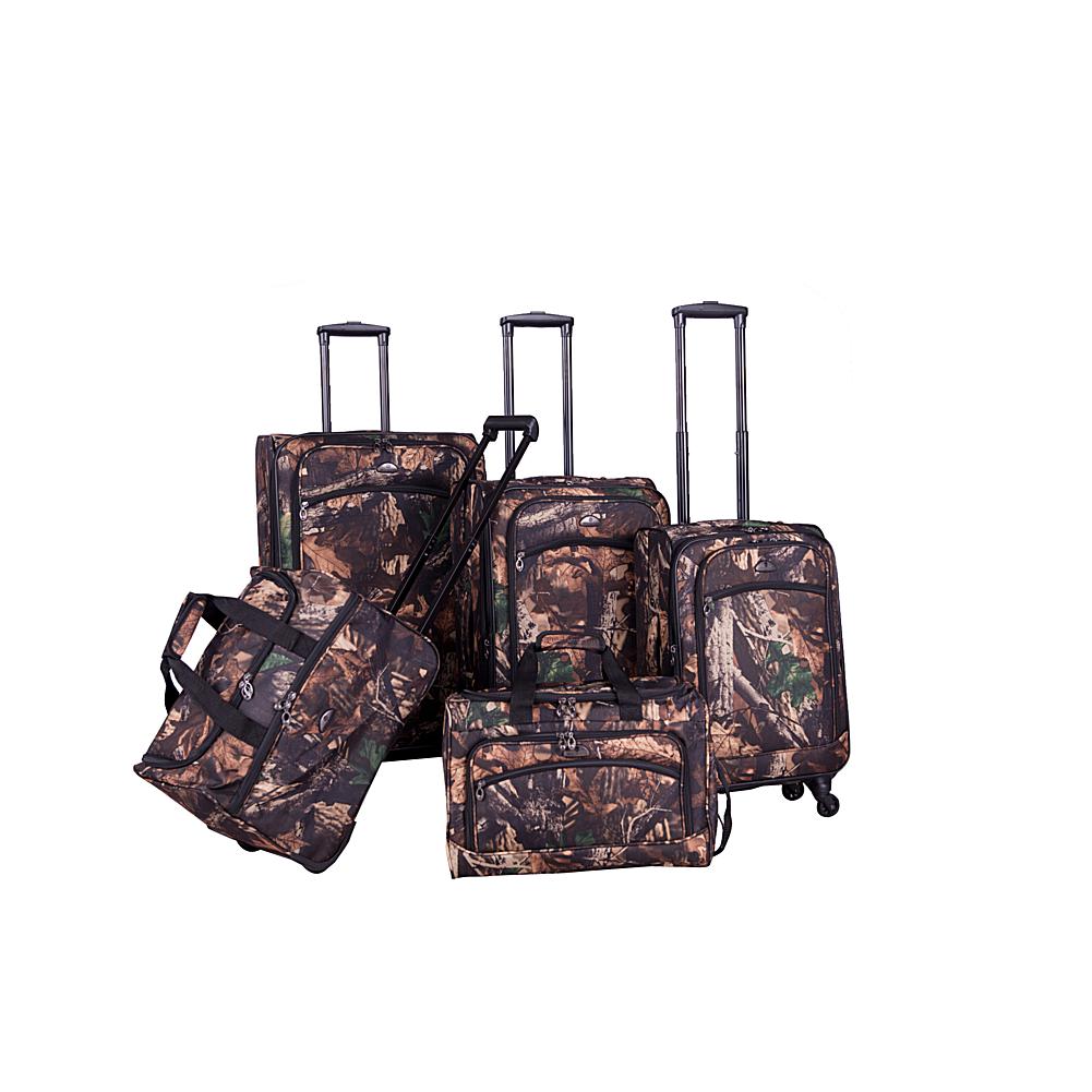 American Flyer Camo 5-Piece Spinner Luggage Set American Flyer Camo 5-Piece Spinner Luggage Set
