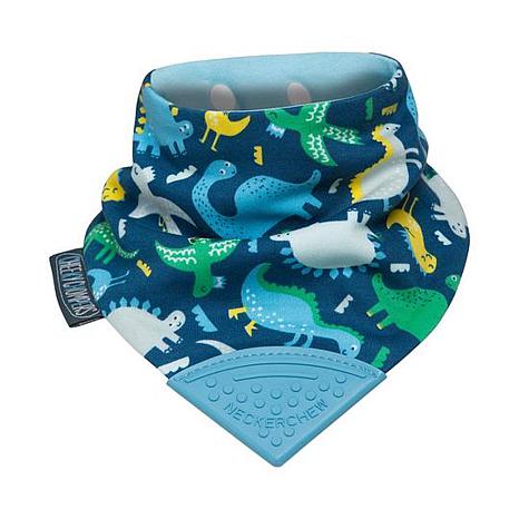 Cheeky Chompers by Kalencom Neckerchew Bib with Teether - Gray/Grey
