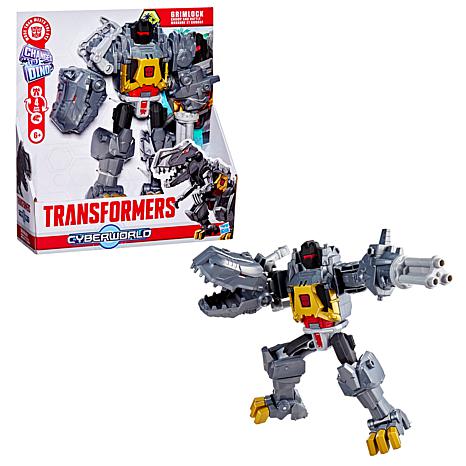 Hasbro Transformers Cyberworld Grimlock Chomp & Battle Action Figure - Yellow/Silver