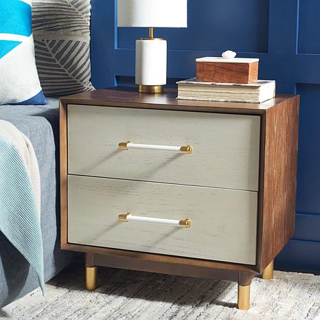 Safavieh Justice 2-Drawer Nightstand - White