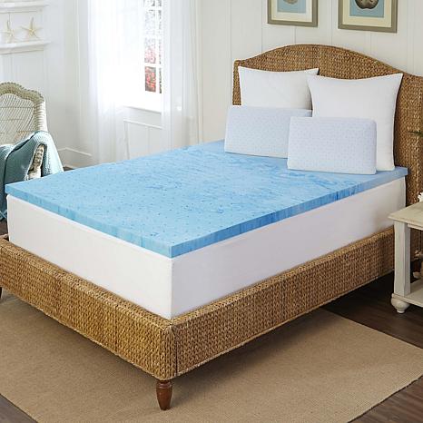 Photos - Bed Linen ARCTIC Sleep 2" Marbleized Gel Memory Foam Topper - King MFT-405-7K 