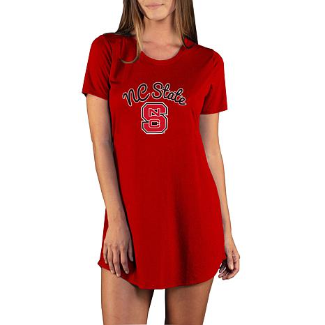 Concepts Sport Officially Licensed Concepts Sport Marathon Ladies Nightshirt NC State - Red - Size Small