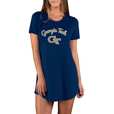 Concepts Sport Officially Licensed Concepts Sport Marathon Ladies Nightshirt- GA Tech - Blue - Size Small