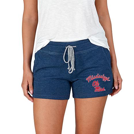 Concepts Sport Officially Licensed NCAA Concepts Sport Ladies Knit Short- Mississippi - Blue - Size Large