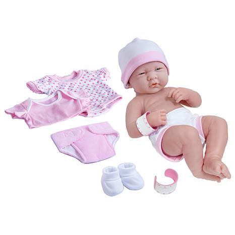 Photos - Doll JC Toys La Newborn Nursery 14" Life-Like Baby  Gift Set 18543B 