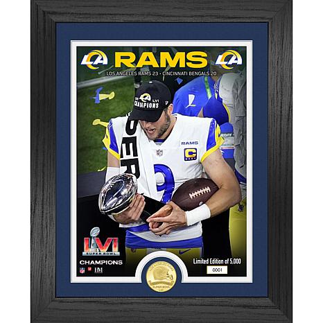 Highland Mint Matthew Stafford Los Angeles Rams Super Bowl LVI Champions 13'' x 16'' Lombardi Trophy Photo Mint