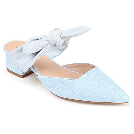 Journee Collection Womens Melora Flat - Blue - Size 7