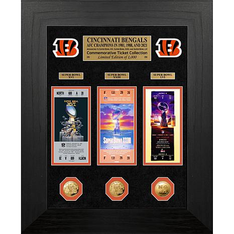 Highland Mint Officially Licensed NFL Bengals Super Bowl Champs Deluxe Coin & Ticket