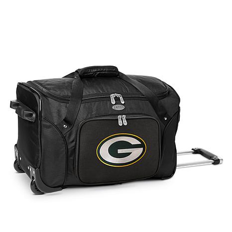 Football Fan Shop Officially Licensed NFL Green Bay Packers 22" Wheeled Duffel Bag