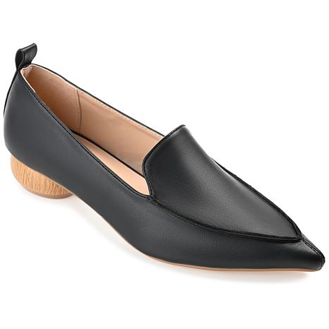 Journee Collection Womens Maggs Flat - Black - Size 7