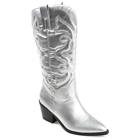 Journee Collection Womens Tru Comfort Foam Chantry Boot - Metallic - Size 7 1/2