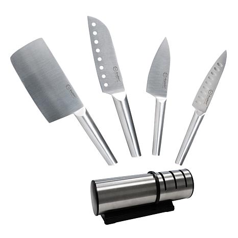 BergHoff Straight 5Pc Santoku Knife Set/Sharpener