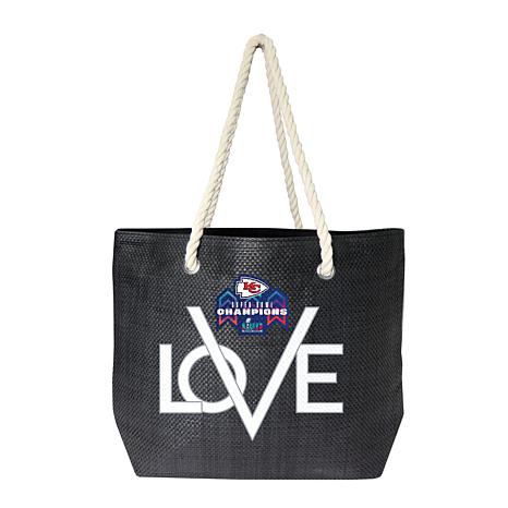 Football Fan Shop Officially Licensed NFL Chiefs Super Bowl LVII Champions Love Tote