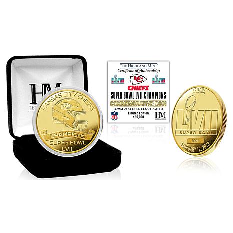 Highland Mint Officially Licensed NFL Chiefs Super Bowl LVII Champs Gold Mint Coin