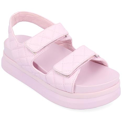 Journee Collection Womens Debby Sandals - Purple - Size 11