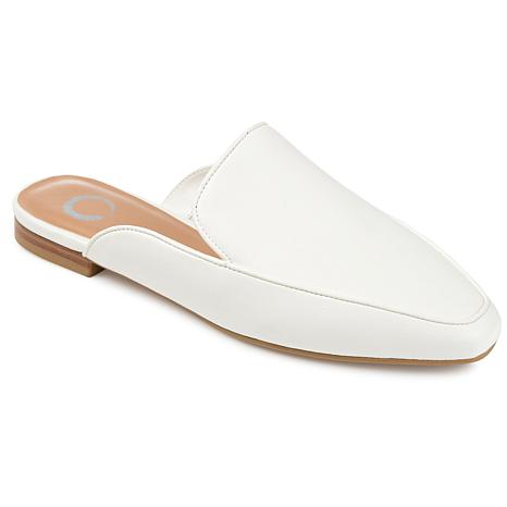 Journee Collection Womens Wide Width Akza Mule - White - 7.5w