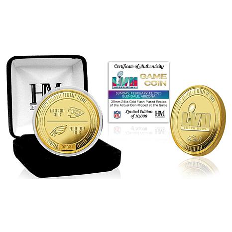 Football Fan Shop Officially Licensed NFL Super Bowl 57 Gold-Plated Flip Coin