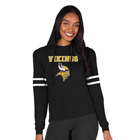 Football Fan Shop Officially Licensed NFL Concepts Sport Vikings Ladies' Hoodie Top