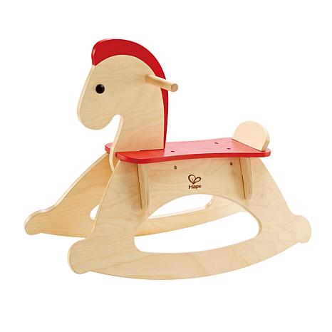 Hape Rock and Ride Wooden Adjustable Rocking Horse in Beige