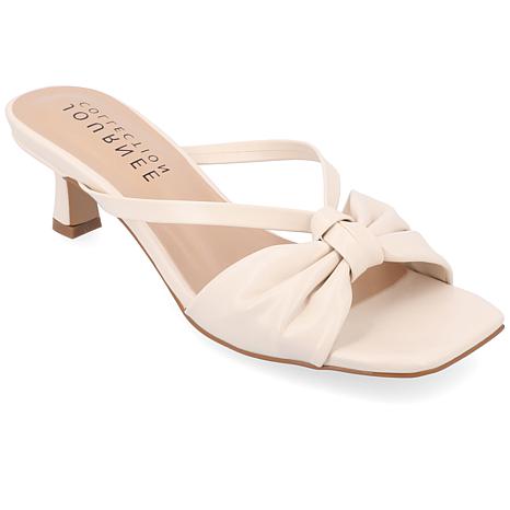 Journee Collection Womens Starling Wide Width Pumps - Ivory/Off White - 12w
