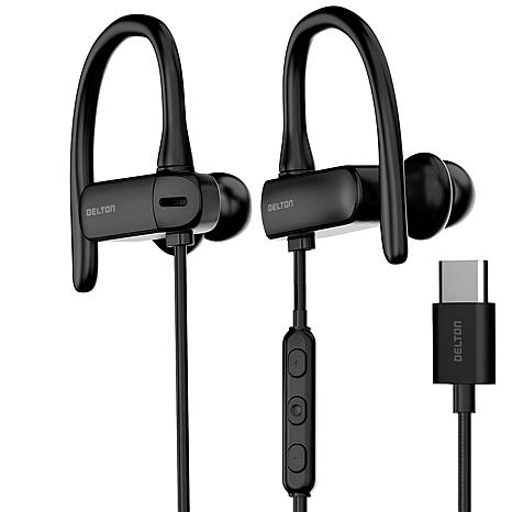 Delton 24EC USB-C Computer Headset Earbuds with Microphone