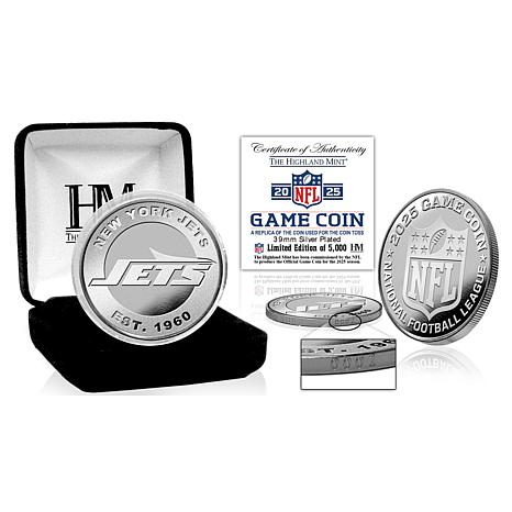 Highland Mint Officially Licensed NFL New York Jets 2025 Silver Flip Coin