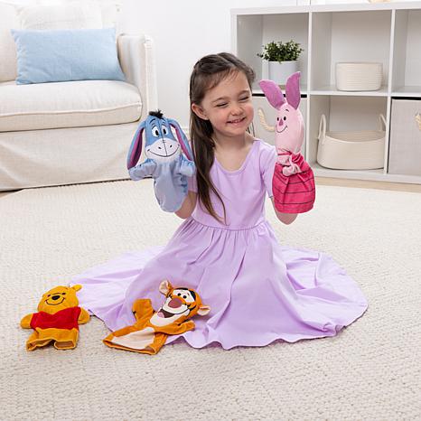 Photos - Doll Melissa&Doug Melissa & Doug 4-Piece Winnie the Pooh Hand Puppet Set 51311 