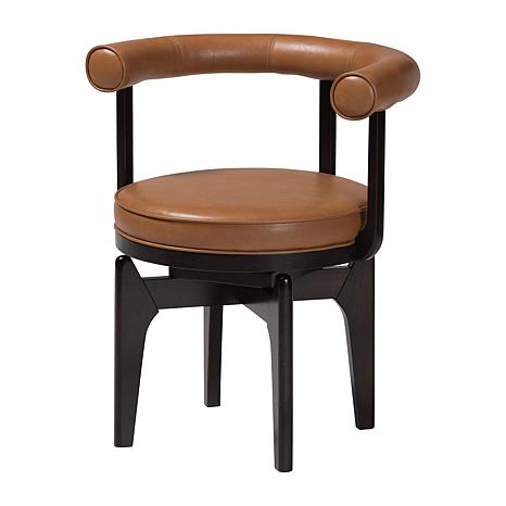 Photos - Dining Table STUDIO Wholesale Interiors Baxton  Delacruz Swivel Dining Chair 2724-14400 
