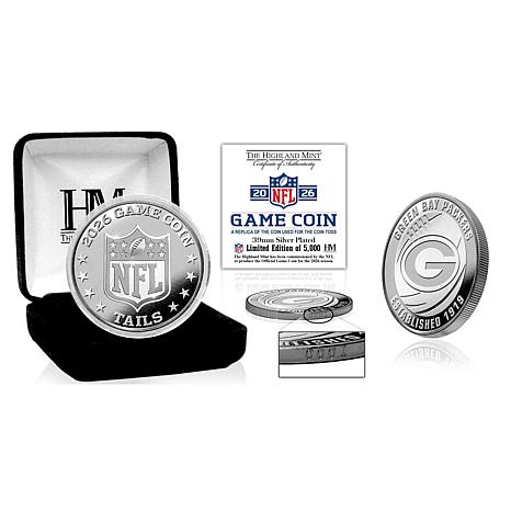 Highland Mint Green Bay Packers Limited-Edition 2026 Silver-Plated Game Flip Coin