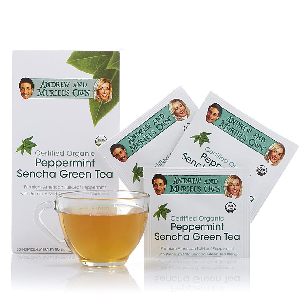 Andrew Lessman Certified Organic Peppermint Sencha Green Tea - 30 Sachets Andrew Lessman Certified Organic Peppermint Sencha Green Tea - 30 Sachets