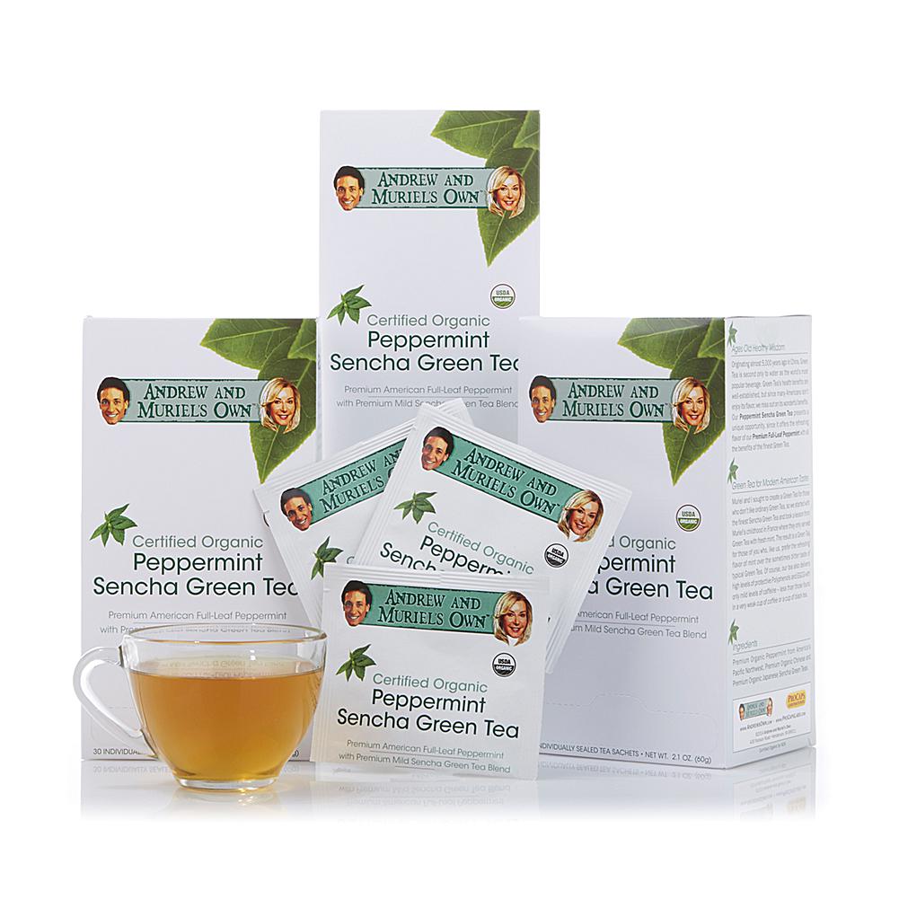 Andrew Lessman Certified Organic Peppermint Sencha Green Tea - 90 Sachets Andrew Lessman Certified Organic Peppermint Sencha Green Tea - 90 Sachets