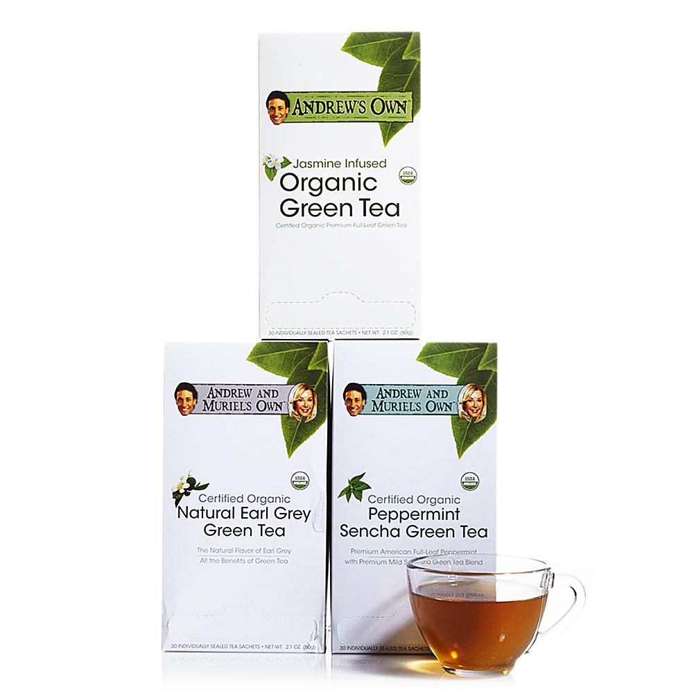 Andrew Lessman Variety Kit - Jasmine Green Tea AND Earl Grey Green Tea AND Peppermint Green Tea - 30 Sachets Each Andrew Lessman Variety Kit - Jasmine Green Tea AND Earl Grey Green Tea AND Peppermint Green Tea - 30 Sachets Each