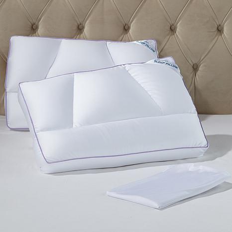 Tony Little DeStress Micropedic Pillow 2pack w/2 Pillowcases Full