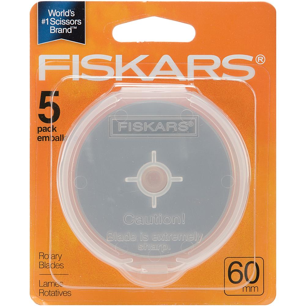 Fiskars Rotary Cutter Blade Refills 60mm 5/Pkg - Fiskars Rotary Cutter Blade Refills 60mm 5/Pkg -