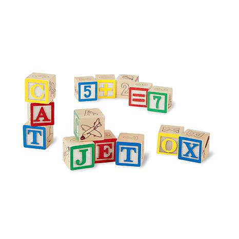 Melissa & Doug Wooden ABC/123 Blocks