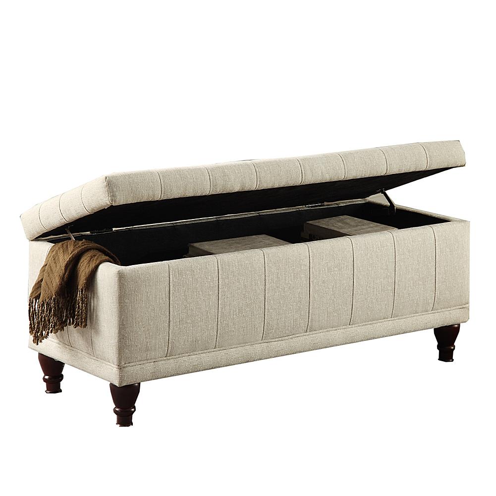Topline Furniture Whoesale Corp. Home Origin Lift-Up Fabric Storage Bench Topline Furniture Whoesale Corp. Home Origin Lift-Up Fabric Storage Bench