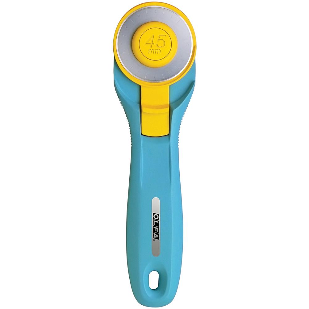 Crafts & Sewing OLFA Splash Rotary Cutter 45mm - Aqua Crafts & Sewing OLFA Splash Rotary Cutter 45mm - Aqua