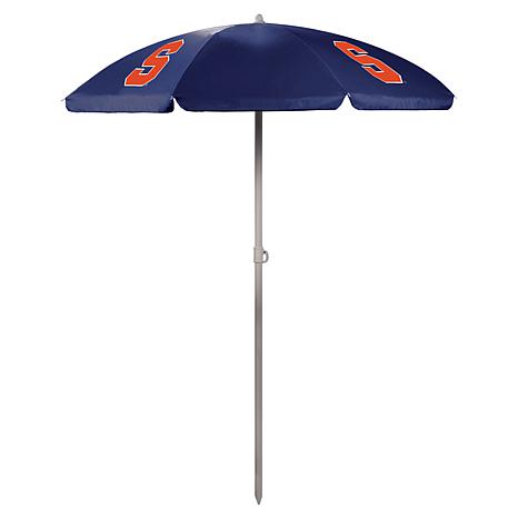 Picnic Time Syracuse Orange 5.5ft. Beach Umbrella, Blue