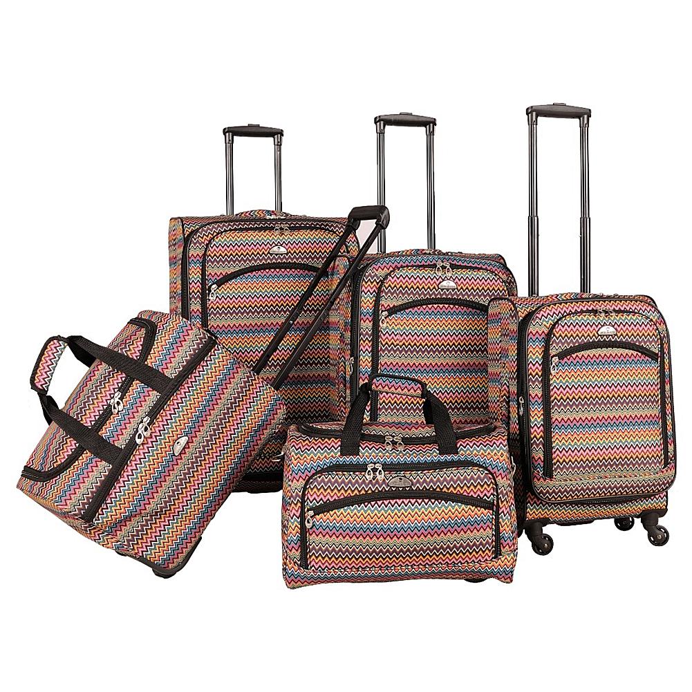 American Flyer Gold Coast 5-Piece Spinner Luggage Set American Flyer Gold Coast 5-Piece Spinner Luggage Set