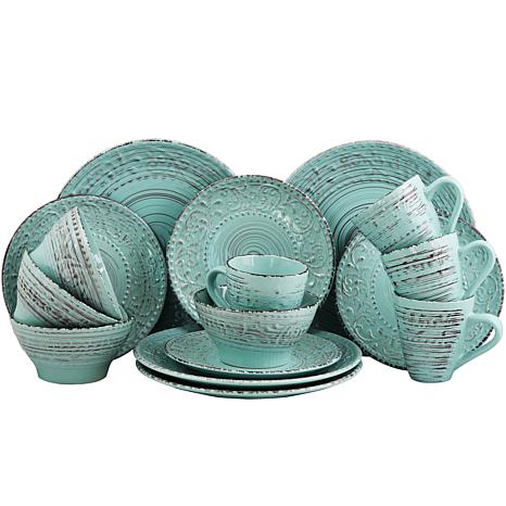 Photos - Glass Elama Ocean Breeze 16-piece Dinnerware Set 923102701M