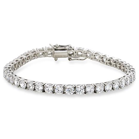 Radiance by Absolute™ Silver Magic Magnet Clasp Line Bracelet - Round - Size Large