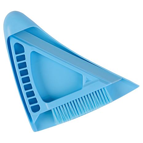 Joy Mangano Joy CleanBoss Angled Mini Broom & Dustpan 2-piece Cleaning Set - Blue