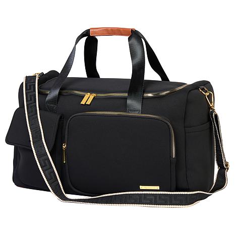 Joy Mangano Joy CleanBoss World Traveler 15 Pocket Jumbo Weekender Bag - Pink
