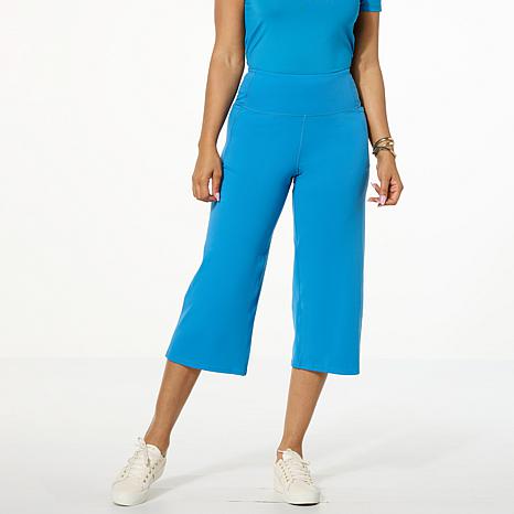 Joy Mangano Joy Collection Cool & Clean Ultra Smooth Capri Power Pant - Blue - Size 2X